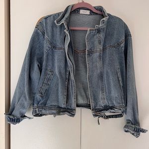 Jean cropped jacket
